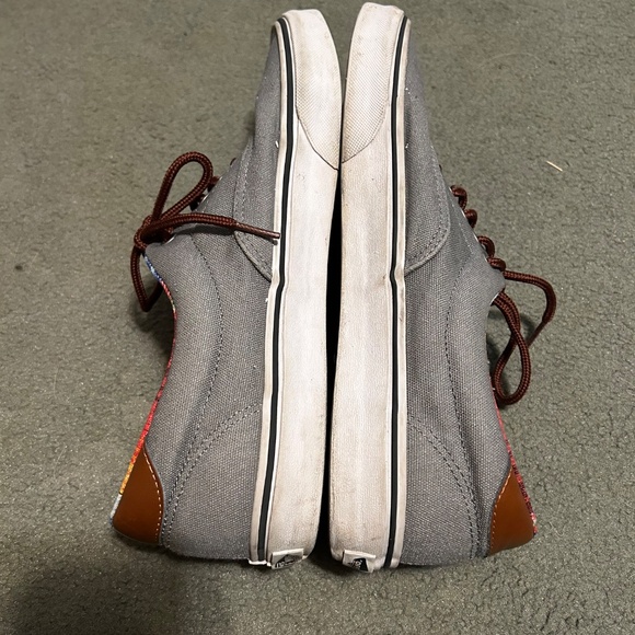 Vans Men’s Gray Canvas Sneakers - Picture 6 of 10